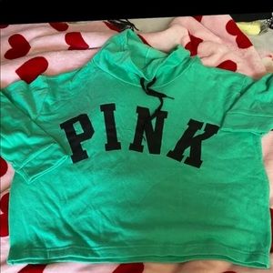 Vs pink cowl neck pullover mauldive lg